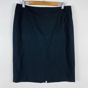 Talbots Size 12 Straight Pencil Skirt Black Business Career Event Work